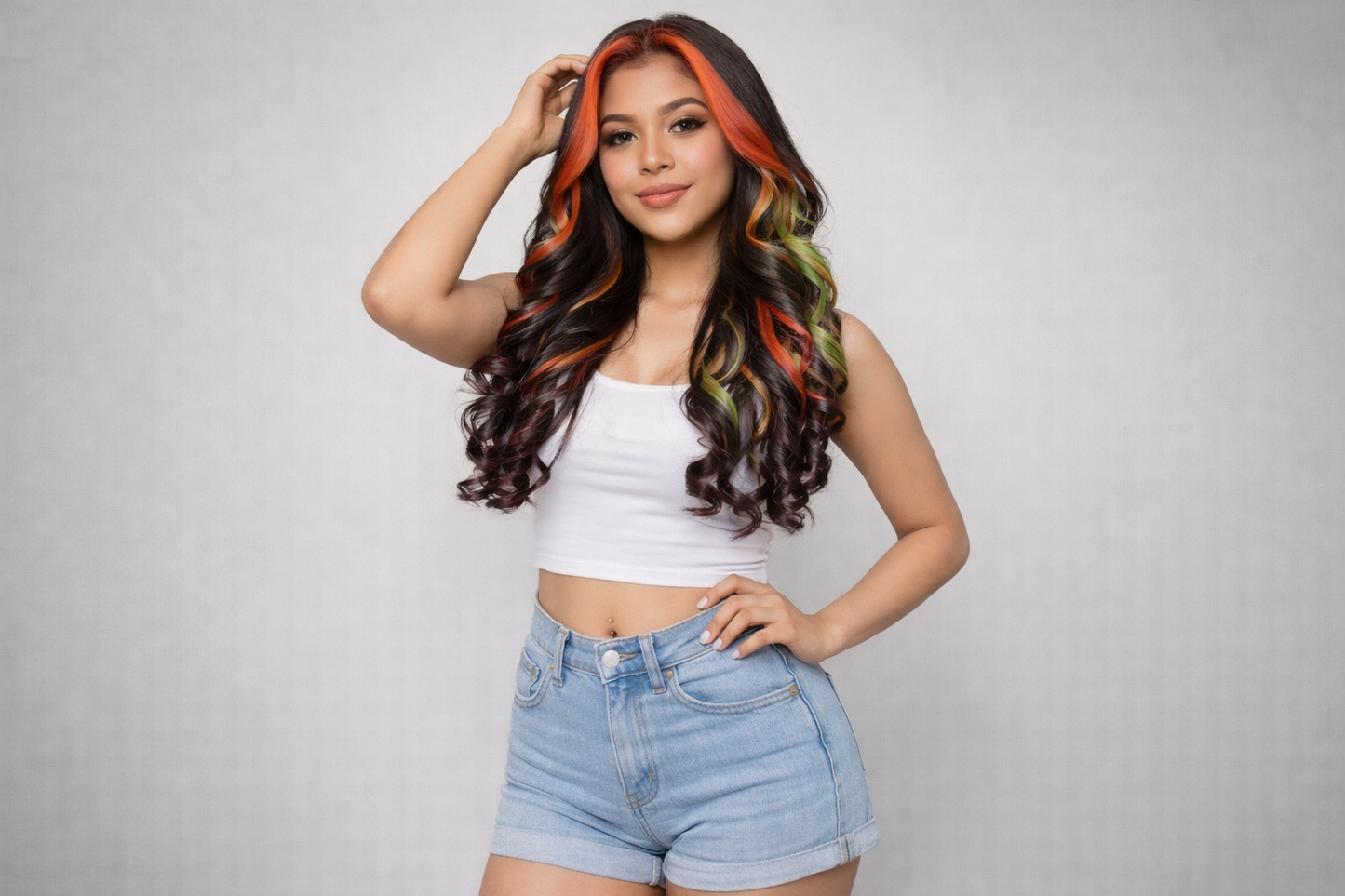 Unique Choice 5*5 Body Wave Multicolor HD Lace Closure Wig - Premium Quality Silky Shiny Invisible HD | Pre-Plucked & Pre - Bleached knot | Glueless & Beginner Friendly | Density | 100% Human Hair | No Chemicals , 100% Unprocessed