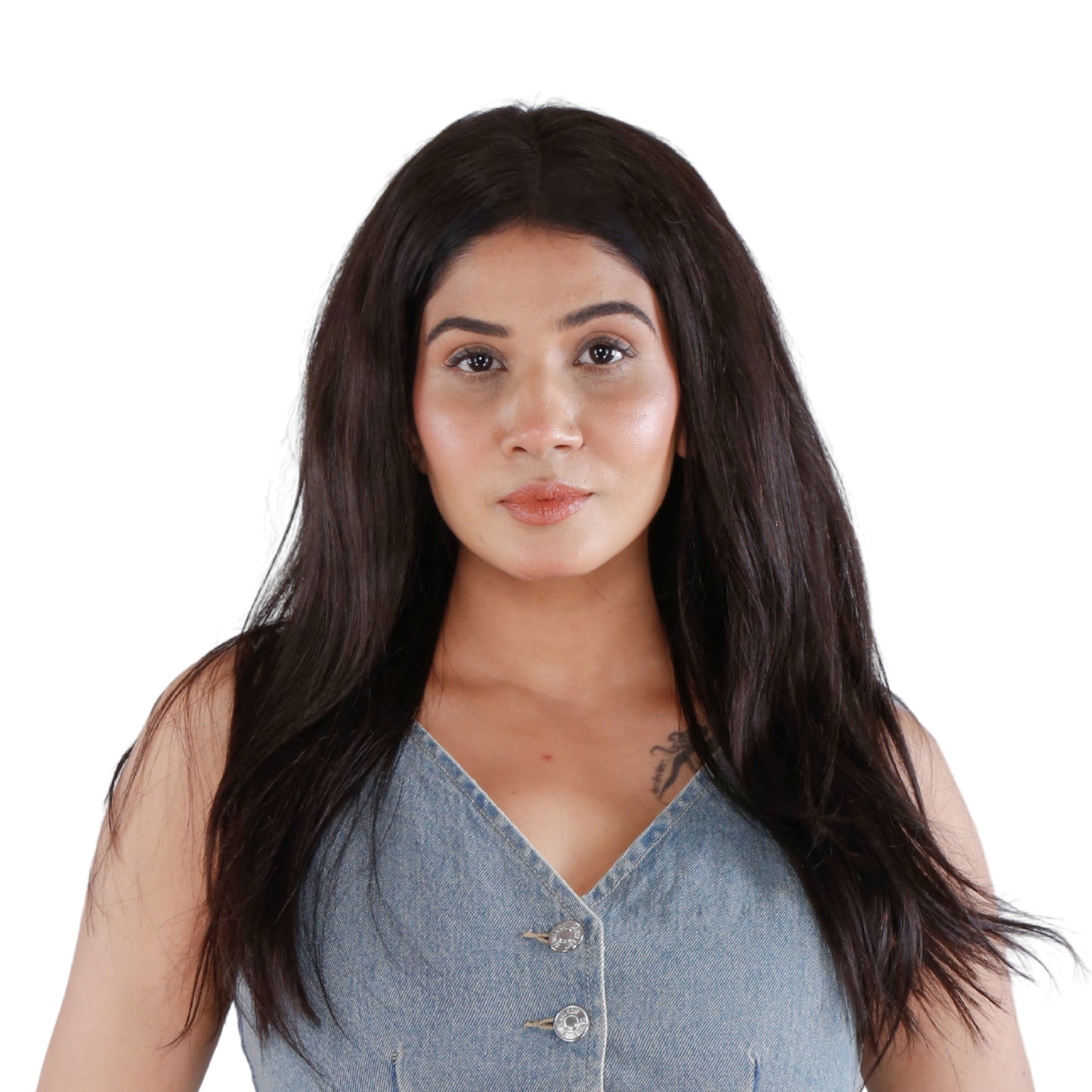 Unique Choice 13x6 HD Lace Frontal Straight Wig – 100% Human Hair, Invisible HD Lace, Melted Hairline, 180% Density (Black)