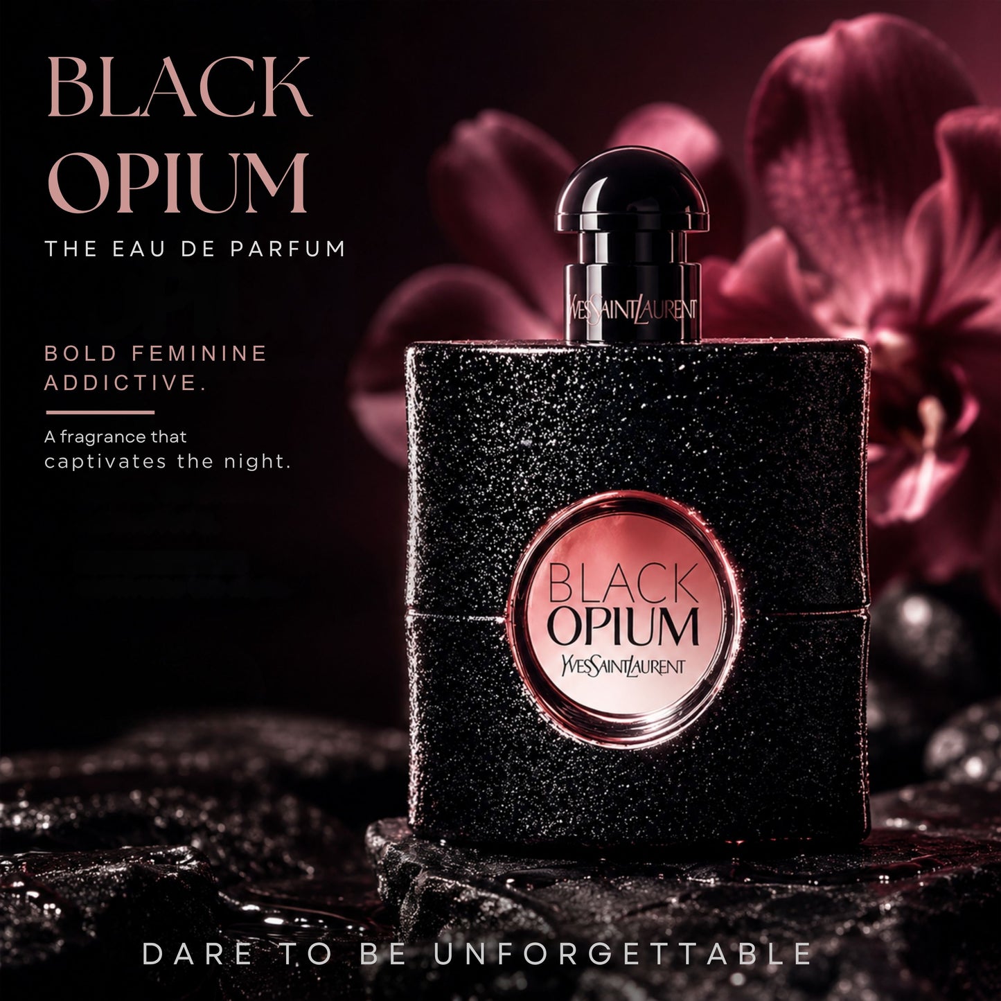 Unique Choice Yves Saint Laurent Black Opium Spray For Women | Warm & Addictive Luxury Fragrance | 1 Oz & 3.0 Oz