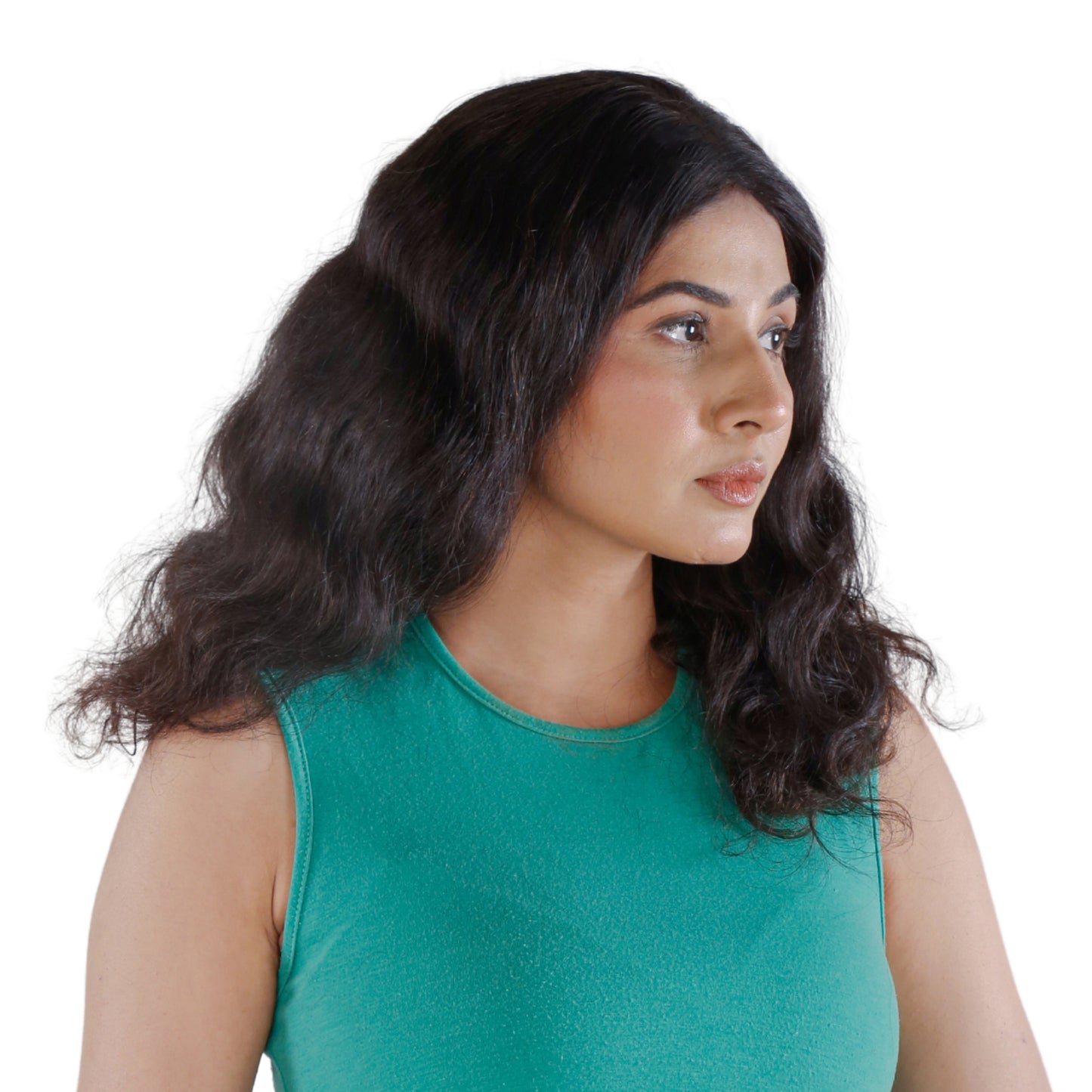 Unique Choice 2x6 Loose Wave HD Lace Closure Wig – 100% Human Hair, Glueless Invisible HD Lace, 180% Density (Black)
