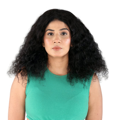 Unique Choice™ 5x5 Burmese Curly HD Lace Closure Wig – Premium Quality Silky Shiny Invisible HD | Pre-Plucked &amp; Pre-Bleached | Glueless &amp; Beginner Friendly | Black | 180% Density | 100% Human Hair | No Chemicals, 100% Unprocessed