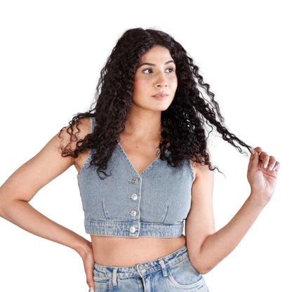 Unique Choice 5x5 Water Wave HD Lace Closure Wig – 100% Human Hair, Glueless Invisible HD Lace, 180% Density (Black)