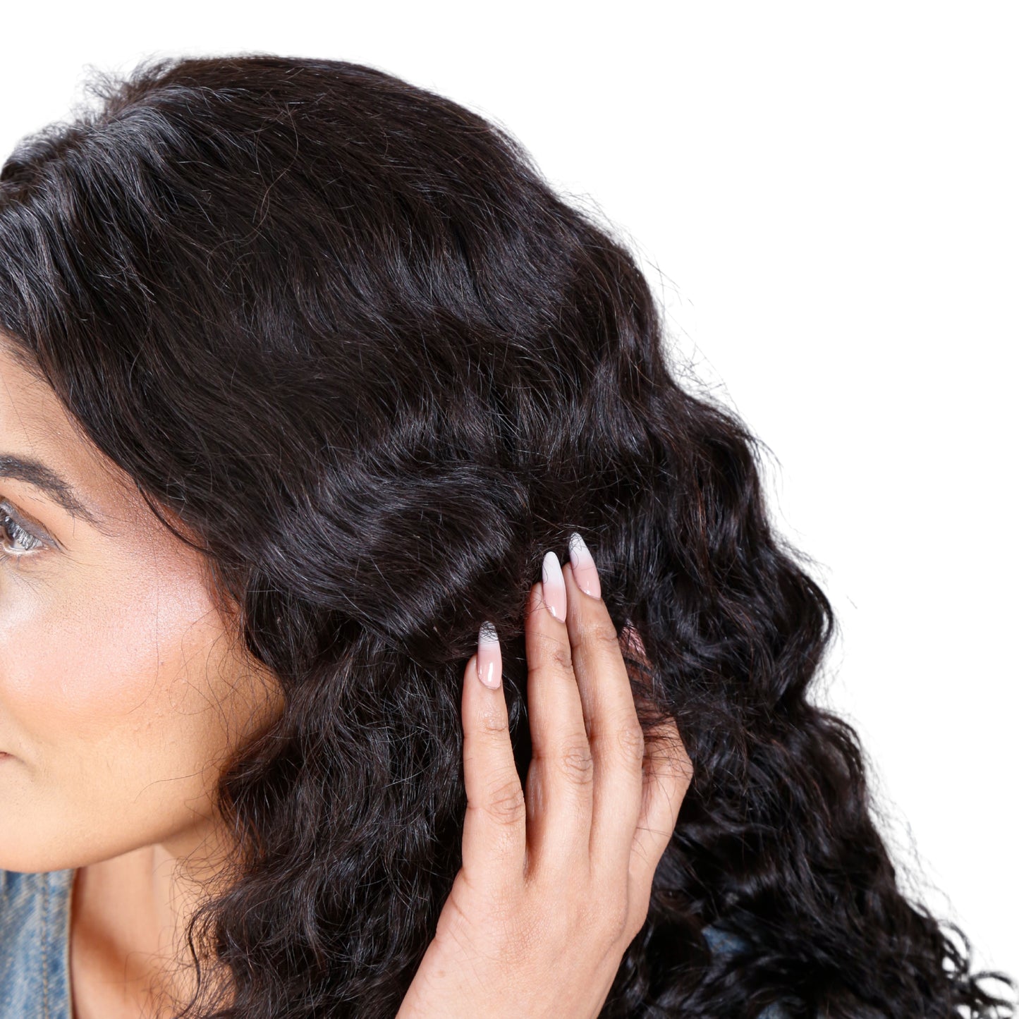 Unique Choice 5x5 Deep Wave HD Lace Closure Wig – 100% Human Hair, Glueless Invisible HD Lace, 180% Density (Black)