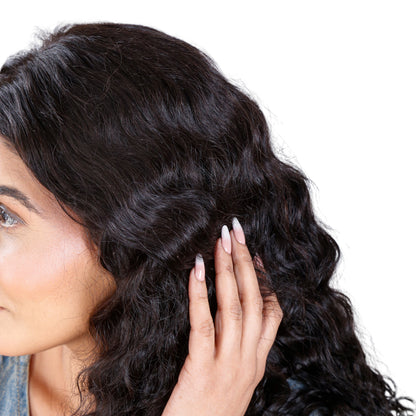 Unique Choice 5x5 Deep Wave HD Lace Closure Wig – 100% Human Hair, Glueless Invisible HD Lace, 180% Density (Black)