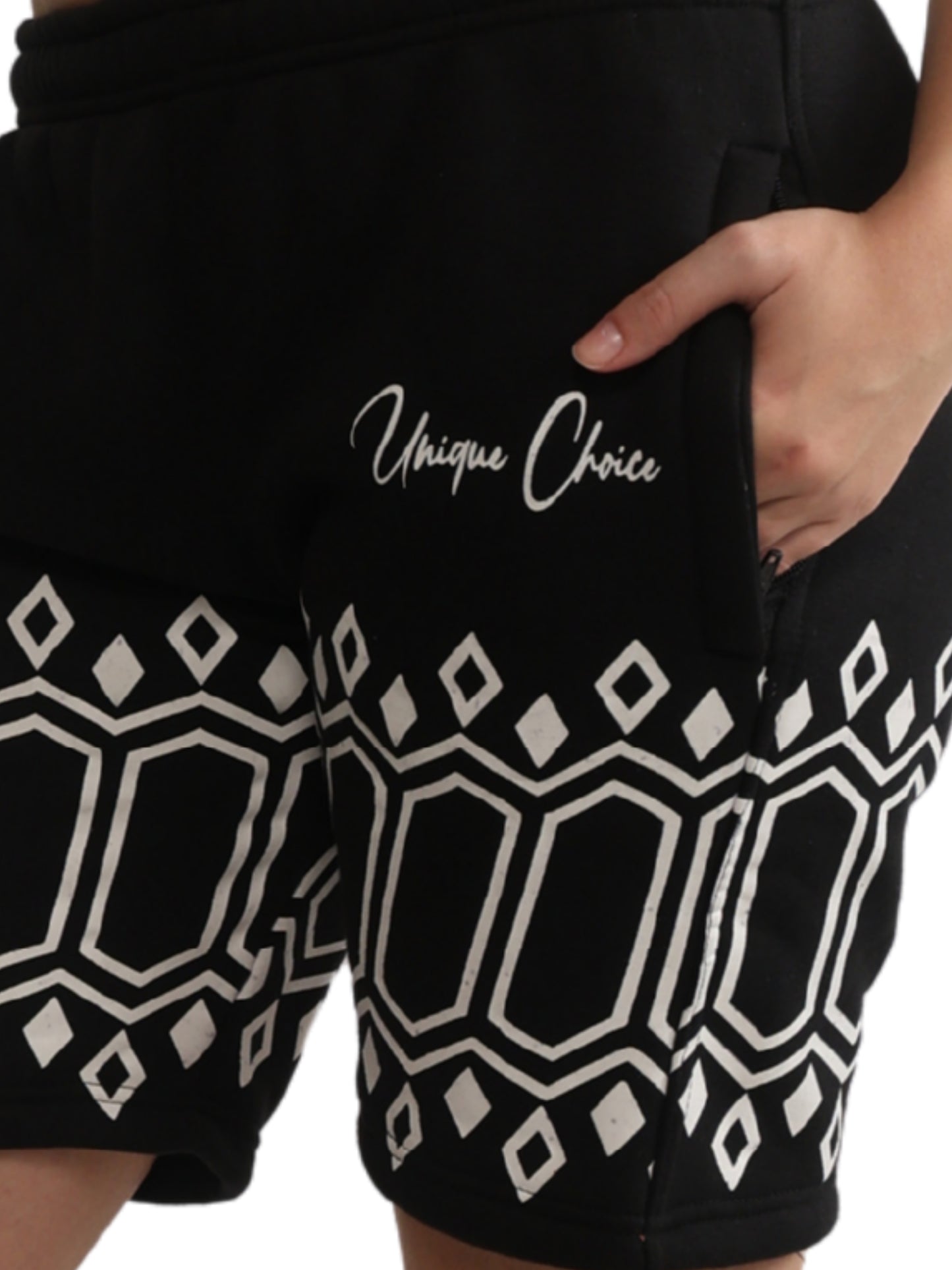 Unique Choice Unisex Fleece Shorts (Black) – Street Fit, Soft Comfort Wear, Everyday Casual Style Size S,M,L