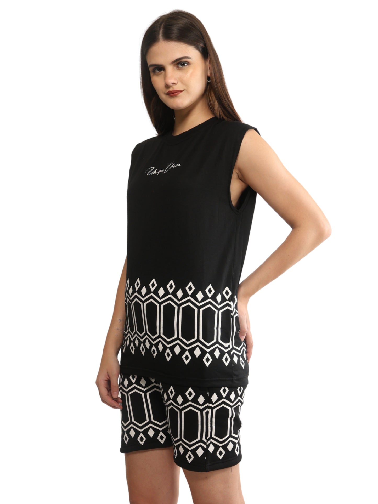 Unique Choice Unisex Sleeveless Fleece Top & Shorts Set – Street Fit Co-Ord, Soft Comfort Wear, Casual Everyday Style