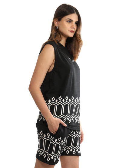 Unique Choice Unisex Sleeveless Fleece Top & Shorts Set – Street Fit Co-Ord, Soft Comfort Wear, Casual Everyday Style