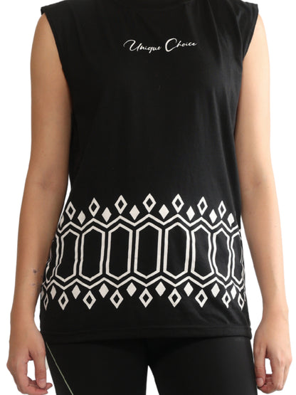 Unique Choice Sleeveless Fleece Top – Unisex Fit, Soft Comfort Wear, Available In S, M & L, Everyday Street Style Essential