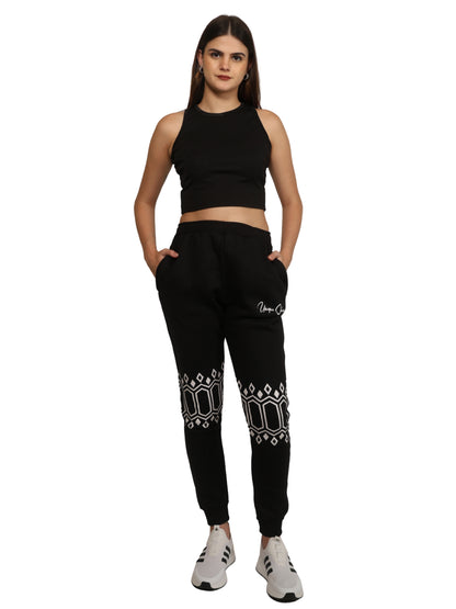 Unique Choice Premium Unisex Fleece Jogger (Black) – Soft Comfort Fit, Everyday Casual Wear, Available In Multiple Sizes