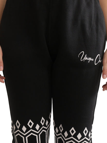 Unique Choice Premium Unisex Fleece Jogger (Black) – Soft Comfort Fit, Everyday Casual Wear, Available In Multiple Sizes