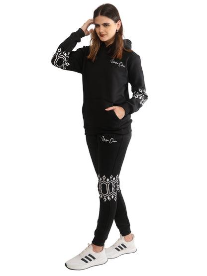 Unique Choice Premium Unisex Fleece Hoodie & Jogger Set – Cozy Street Fit Co-Ord, Everyday Comfort Wear, Beige Red Black