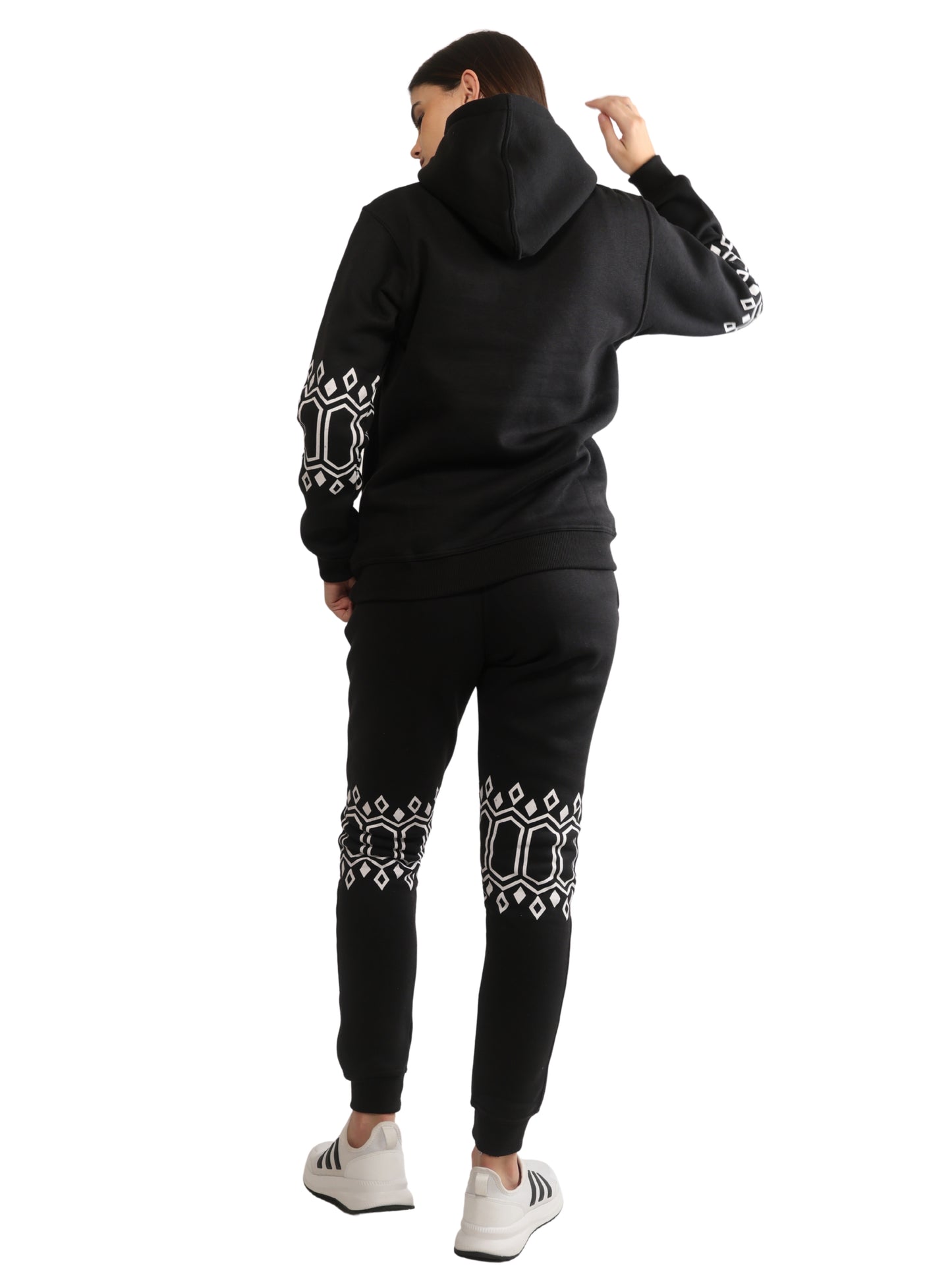 Unique Choice Premium Unisex Fleece Hoodie & Jogger Set – Cozy Street Fit Co-Ord, Everyday Comfort Wear, Beige Red Black