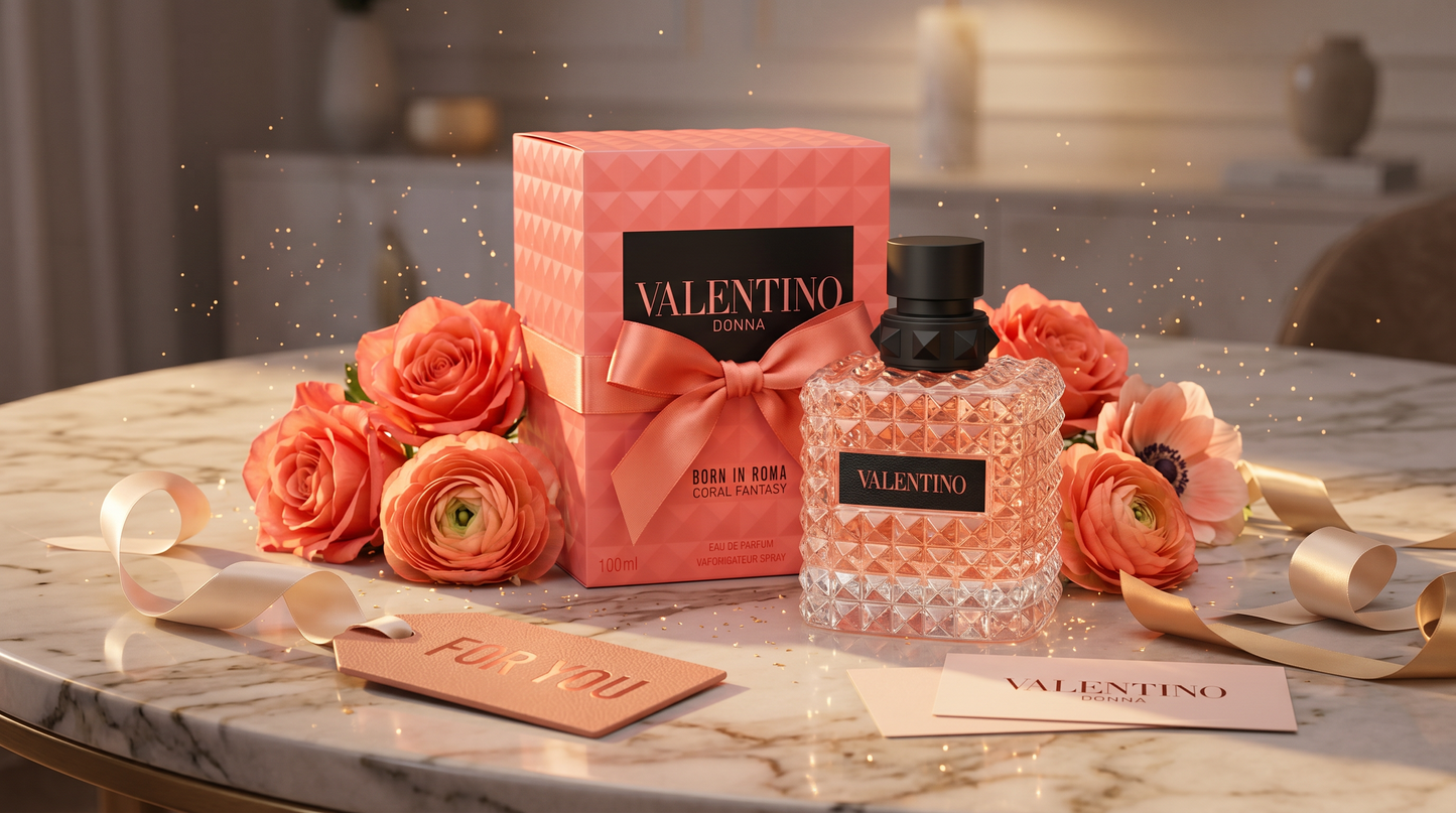 Unique Choice Valentino Donna Born In Roma Coral Fantasy Perfume For Women | Fruity Floral Luxury Fragrance | 1.70 Oz & 3.40 Oz
